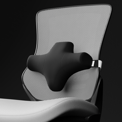 Lumbar Cushion with Carbon Foam - TheraBack Charcoal