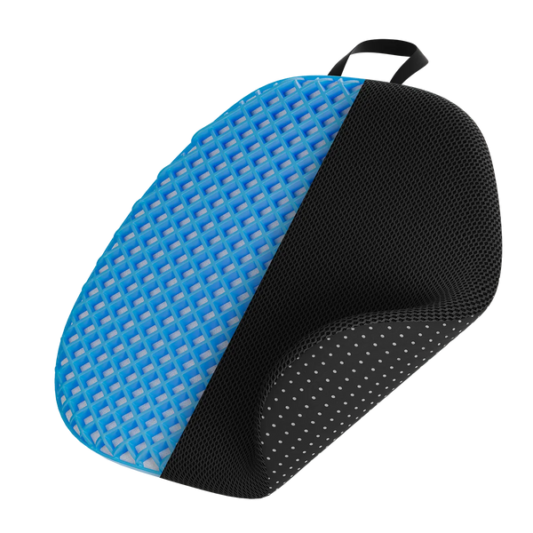 Airgel hive-shaped cushion with encapsulated gel 