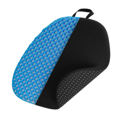 Airgel hive-shaped cushion with encapsulated gel 