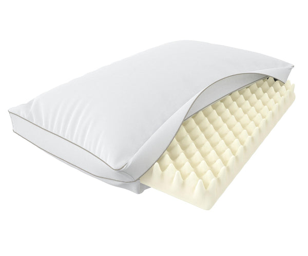 Adjustable Pillow with Removable Memory Foam Core - Theramia
