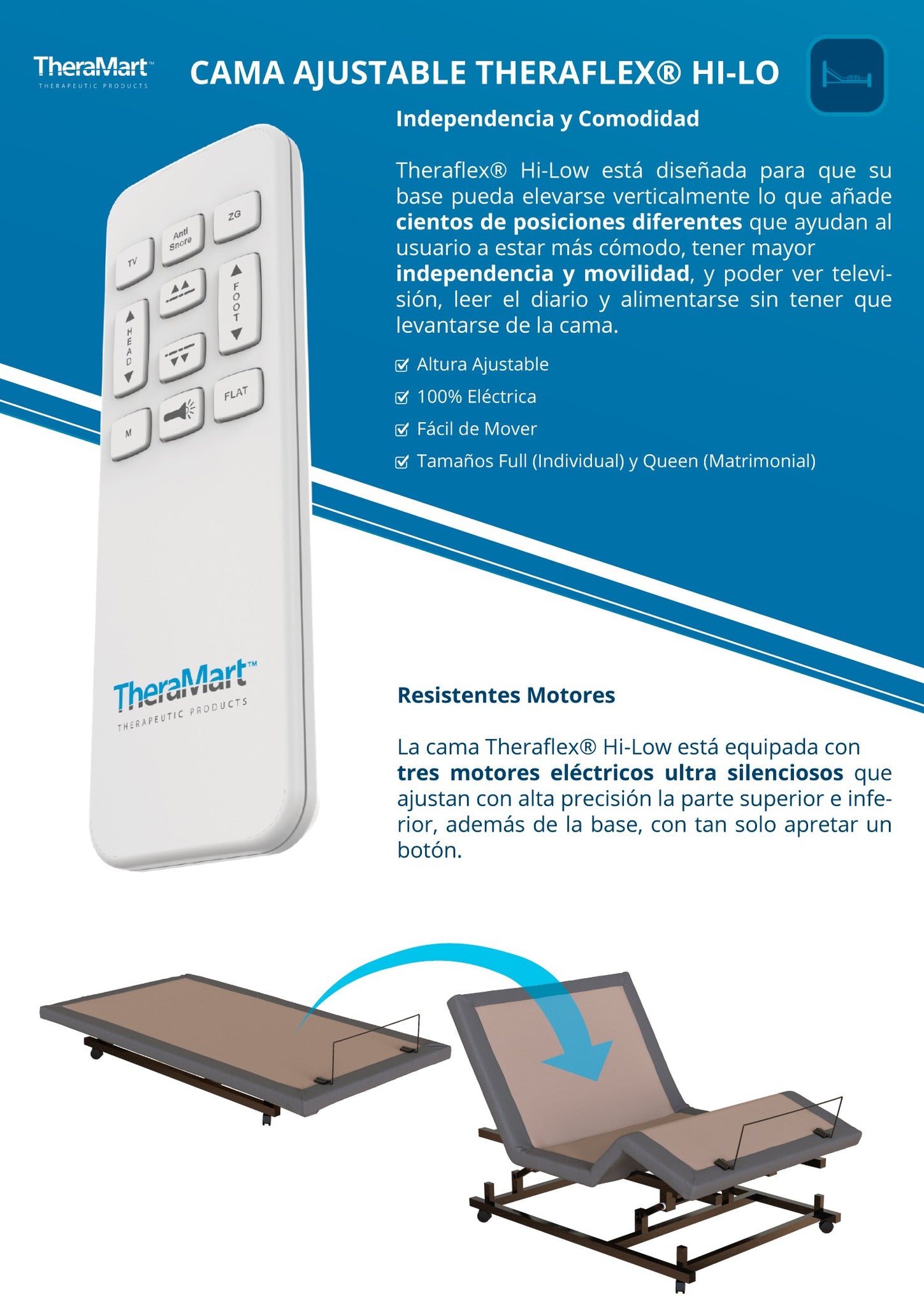 Theraflex Hi-Lo Adjustable Bed
