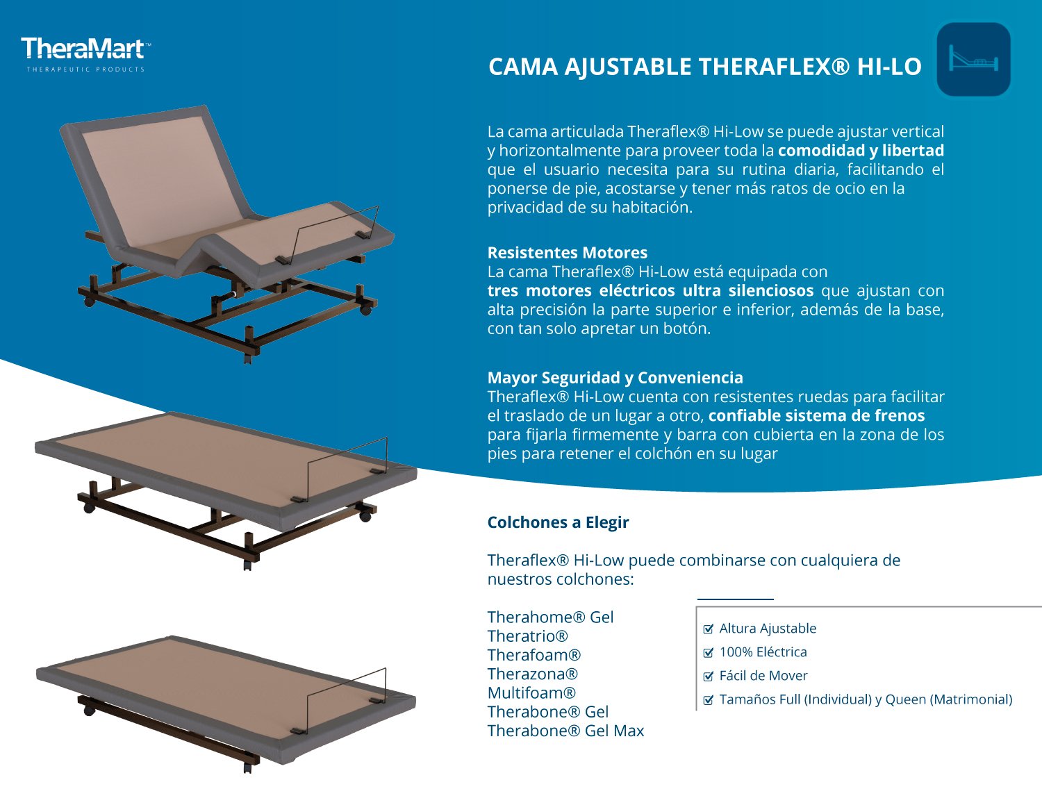 Theraflex Hi-Lo Adjustable Bed
